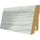 Плинтус Дуб Коттедж белый L204