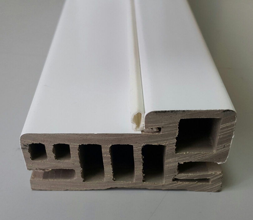 Коробка дверная распашная ДПК белая 75*38*2100 мм