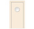Влагостойкая дверь ПВХ EtaDoor с иллюминатором кремовая маятниковая одностворчатая с ПВХ кромкой