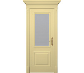 Дверь межкомнатная со стеклом Палермо ДО2 ванильная