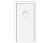 Влагостойкая дверь ПВХ EtaDoor с иллюминатором белая маятниковая одностворчатая с алюминиевой кромкой
