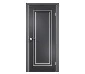 Дверь межкомнатная глухая Милан ДГ1 с патиной серая