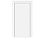 Влагостойкая дверь ПВХ EtaDoor глухая белая маятниковая одностворчатая с ПВХ кромкой
